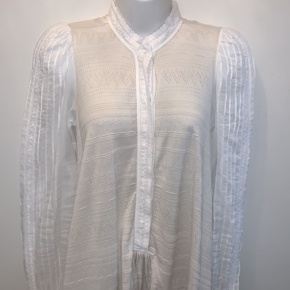 HIGH EVERTIME COUTURE Linen Laced Blouse - Picture 3 of 12